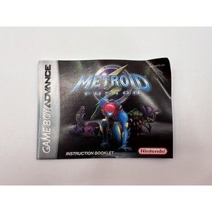 Metroid Fusion -Instruction Booklet Manual Only (Game Boy Advance GBA) Authentic